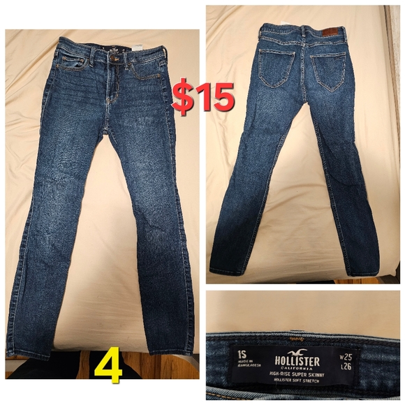 Denim - Women's Jeans (Levi's/Hollister/A&F/American Eagle/Carly Jean)